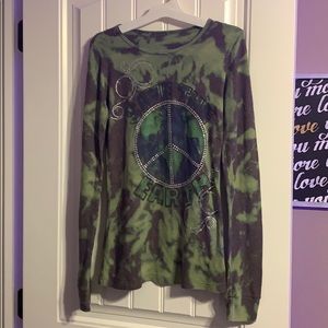 Tie dye save the earth shirt
